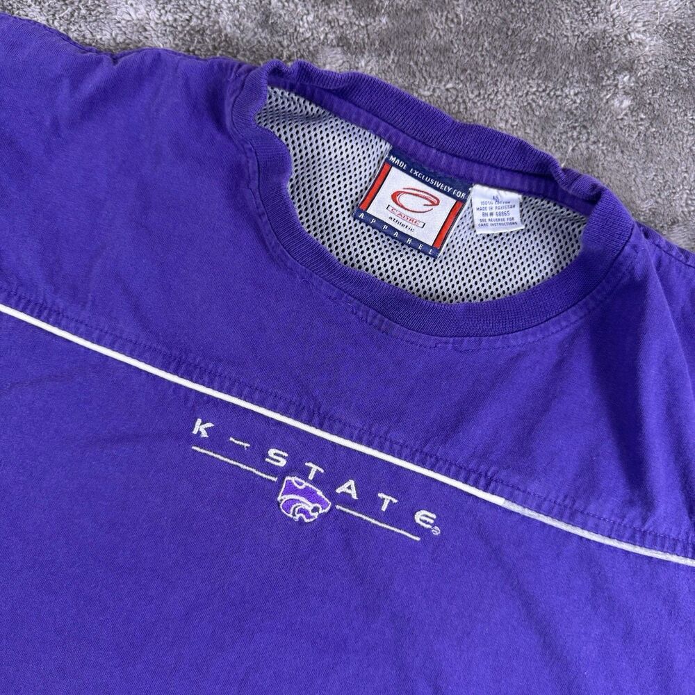 Vintage Cadre Athletic NCAA Kansas State K-State Embroidered Shirt Large Cotton
